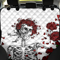 Rose Skull Back Car Seat Cover Rose Skull Day Of The Dead - Wonder Print Shop