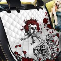Rose Skull Back Car Seat Cover Rose Skull Day Of The Dead - Wonder Print Shop