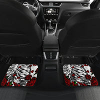 Rose Skull Car Mats Rose Skull Day Of The Dead - Wonder Print Shop