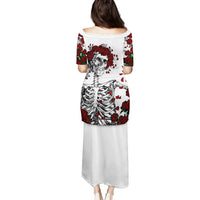 Rose Skull Puletasi Rose Skull Day Of The Dead - Wonder Print Shop