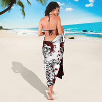 Rose Skull Sarong Rose Skull Day Of The Dead - Wonder Print Shop