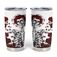 Rose Skull Tumbler Cup Rose Skull Day Of The Dead - Wonder Print Shop