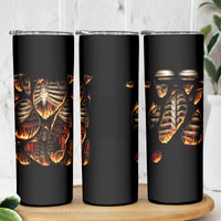 Flame Skull Skinny Tumbler Flame Skeleton Inside My Body - Wonder Print Shop