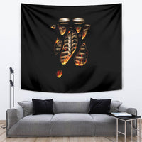 Flame Skull Tapestry Flame Skeleton Inside My Body - Wonder Print Shop