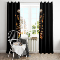 Flame Skull Window Curtain Flame Skeleton Inside My Body - Wonder Print Shop