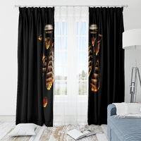 Flame Skull Window Curtain Flame Skeleton Inside My Body - Wonder Print Shop