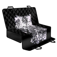 Rose Skull Back Car Seat Cover White Rose Skull Day Of The Dead - Wonder Print Shop