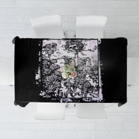 Rose Skull Tablecloth White Rose Skull Day Of The Dead - Wonder Print Shop