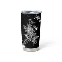 Rose Skull Tumbler Cup White Rose Skull Day Of The Dead - Wonder Print Shop