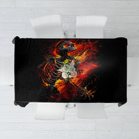 Fire Skull Tablecloth Dead Fire Skeleton Scream - Wonder Print Shop