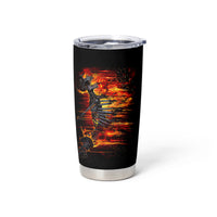 Fire Skull Tumbler Cup Dead Fire Skeleton Scream - Wonder Print Shop