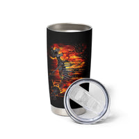 Fire Skull Tumbler Cup Dead Fire Skeleton Scream - Wonder Print Shop