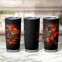 Fire Skull Tumbler Cup Dead Fire Skeleton Scream - Wonder Print Shop