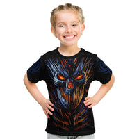 Devil Skull Kid T Shirt Devil Face Scream - Wonder Print Shop