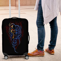 Devil Skull Luggage Cover Devil Face Scream - Wonder Print Shop
