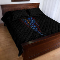 Devil Skull Quilt Bed Set Devil Face Scream - Wonder Print Shop