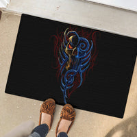 Devil Skull Rubber Doormat Devil Face Scream - Wonder Print Shop
