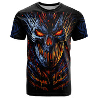 Devil Skull T Shirt Devil Face Scream - Wonder Print Shop