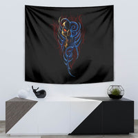 Devil Skull Tapestry Devil Face Scream - Wonder Print Shop
