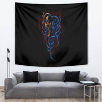 Devil Skull Tapestry Devil Face Scream - Wonder Print Shop