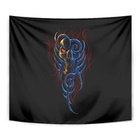 Devil Skull Tapestry Devil Face Scream - Wonder Print Shop