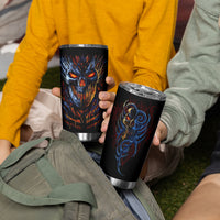 Devil Skull Tumbler Cup Devil Face Scream - Wonder Print Shop