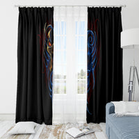 Devil Skull Window Curtain Devil Face Scream - Wonder Print Shop