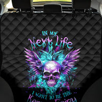 Wings Skull Back Car Seat Cover Want To Be Karma Fairy Rose Skull - Wonder Print Shop