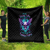 Wings Skull Quilt Want To Be Karma Fairy Rose Skull - Wonder Print Shop