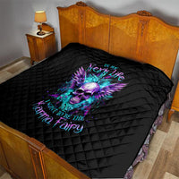 Wings Skull Quilt Want To Be Karma Fairy Rose Skull - Wonder Print Shop