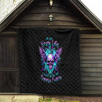Wings Skull Quilt Want To Be Karma Fairy Rose Skull - Wonder Print Shop