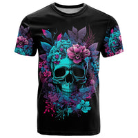 Wings Skull T Shirt Want To Be Karma Fairy Rose Skull - Wonder Print Shop