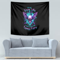 Wings Skull Tapestry Want To Be Karma Fairy Rose Skull - Wonder Print Shop