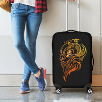 Tattoo Skull Luggage Cover Golden Skull Face Tattoo - Wonder Print Shop
