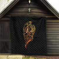 Tattoo Skull Quilt Golden Skull Face Tattoo - Wonder Print Shop
