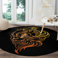 tattoo-skull-round-carpet-golden-skull-face-tattoo