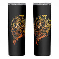 Tattoo Skull Skinny Tumbler Golden Skull Face Tattoo - Wonder Print Shop