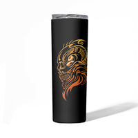 Tattoo Skull Skinny Tumbler Golden Skull Face Tattoo - Wonder Print Shop