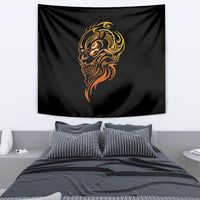 Tattoo Skull Tapestry Golden Skull Face Tattoo - Wonder Print Shop
