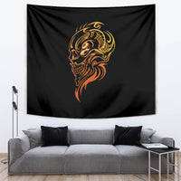 Tattoo Skull Tapestry Golden Skull Face Tattoo - Wonder Print Shop