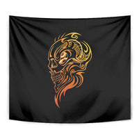 Tattoo Skull Tapestry Golden Skull Face Tattoo - Wonder Print Shop