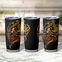 Tattoo Skull Tumbler Cup Golden Skull Face Tattoo - Wonder Print Shop