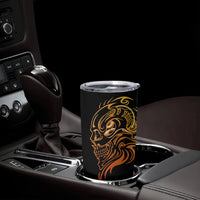 Tattoo Skull Tumbler Cup Golden Skull Face Tattoo - Wonder Print Shop