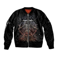 Warrior Skull Bomber Jacket Skull Warrior Viking - Wonder Print Shop