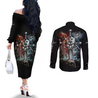 warrior-skull-couples-matching-off-the-shoulder-long-sleeve-dress-and-long-sleeve-button-shirts-skull-warrior-viking