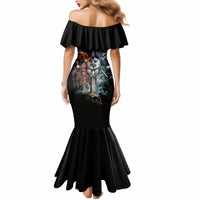 Warrior Skull Mermaid Dress Skull Warrior Viking - Wonder Print Shop