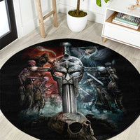 warrior-skull-round-carpet-skull-warrior-viking