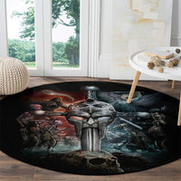 warrior-skull-round-carpet-skull-warrior-viking