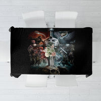 Warrior Skull Tablecloth Skull Warrior Viking - Wonder Print Shop