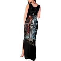 Warrior Skull Tank Maxi Dress Skull Warrior Viking - Wonder Print Shop